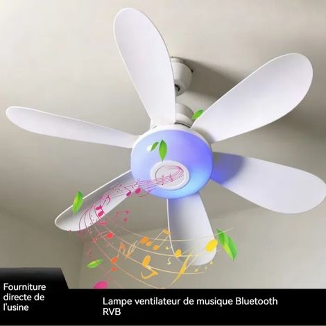 Bluetooth Audio Fan Light 40W longueur 52cm, plafonnier à la maison VENTILATEUR (1/3)