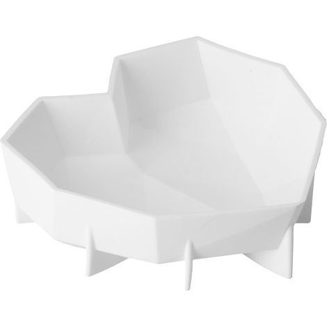 Moule en Silicone Épais en Forme de Cœur Diamant pour Pâtisserie Maison (1/5)