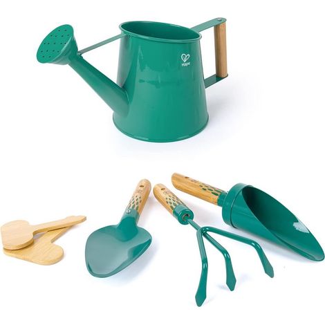 Set Jardinage Enfant - Arrosoir, Truelle, Râteau, Pelle Inclus - Adapté aux Enfants de 4 ans et plus - Loisirs Créatifs Cadeau Manuel Jeux Enfant Jardin - Apprendre à Faire Pousser des Plantes (1/5)