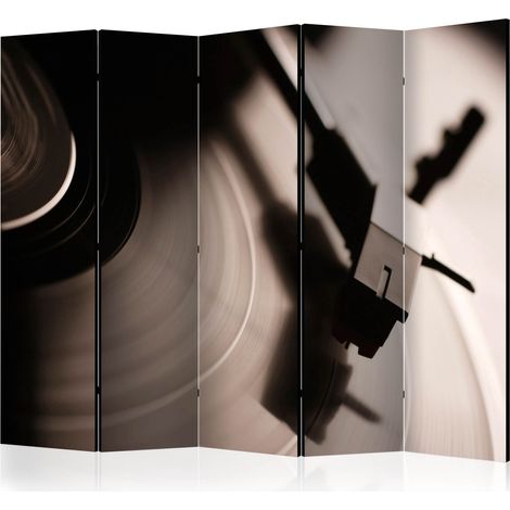 Paravento - Gramophone and vinyl record II [Room Dividers] - 225x172 (1/4)
