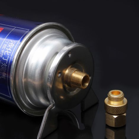 Convertisseur de brûleur pour mini-réchaud d'extérieur, adaptateur pour bouteille de gaz longue (1/5)