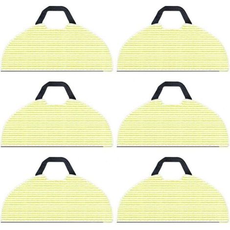 Pack of 6 replacement cleaning cloths for Shark RV2610WA AV2610WA AI Ultra 2-in-1 robot vacuum cleaner, microfiber mop cloths for Shark AI Ultra accessories (1/4)