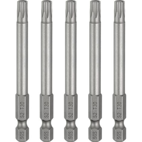 5Pcs Embout Tournevis Tête Torx T30 Tige Hexagonale 1/4" (1/5)