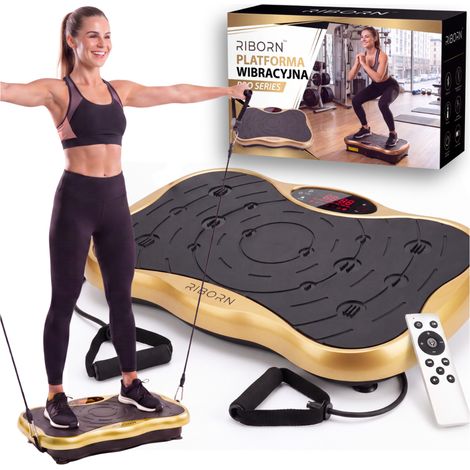 PLATAFORMA VIBRACIONAL RIBORN PARA ENTRENAMIENTO VIBRACIONAL DE CALIDAD, 150 KG (1/5)