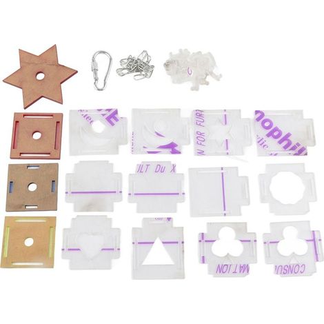 Acrylique hexagramme multicouche oiseau mordant alimentation bol alimentaire perroquets recherche de nourriture jouet fournitures pour animaux de compagnie accessoire (1/5)