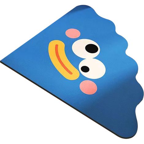 Tapis de salle de bain en pierre de diatomite, séchage rapide, résistant à l'usure, antidérapant pour sol, baignoire et douche, anti-vertige (1/5)