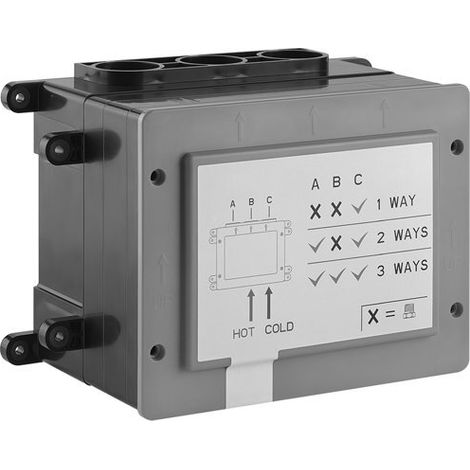 Gessi cuerpo oculto 1/2 para termostato con accionamiento por