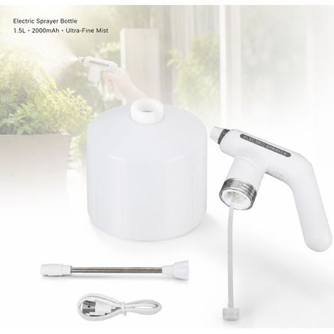 Pulvérisateur Électrique 1.5L - Rechargeable - Buse Réglable - Pulvérisation Automatique pour Plantes Intérieur Extérieur (1/5)