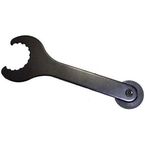 Integrated Bicycle Bottom Bracket Wrench Tool, Dead Gear MTB Wrench Repair, Crank Cover Removal Tool (Black) (1/4)