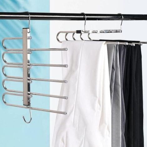 Cintre Pliable - GSRPOP - Cinq en un - Acier inoxydable - Multifonctionnel - Extra long 36cm (1/4)