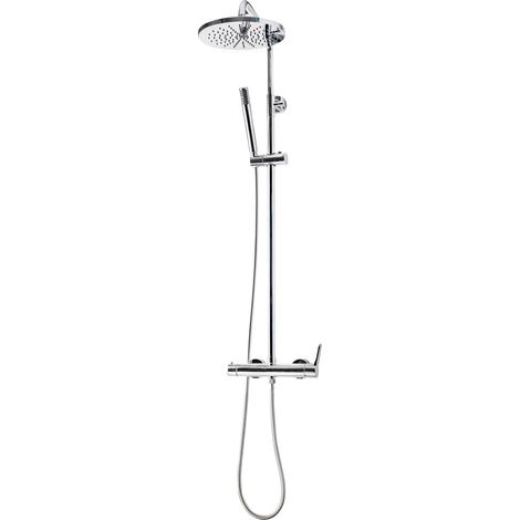 PRESTO 71750300 Columna Ducha Mezcladora Cónico Rociador 250 mm y Flexo PVC - ref: 71750300