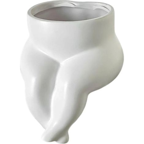Pot de fleurs en céramique en forme de vase [ (1/5)