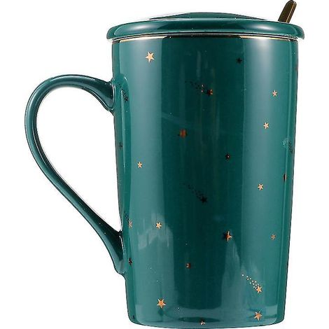 1 Set Kaffeetasse mit Deckel und Löffel für Zuhause (1/3)