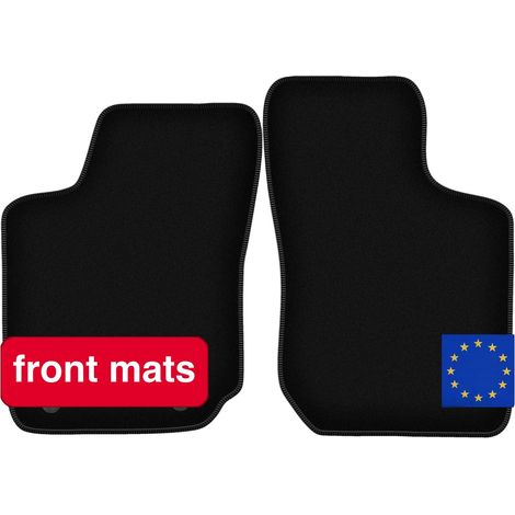 Tapis de sol de voiture, matériau en fibre synthétique, compatible avec Opel Corsa B (1993-2001), design léger, facile à nettoyer, ajustement stable (1/5)