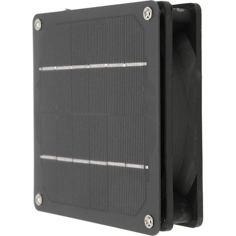 Ventilateur solaire monocristallin en silicium pour camping-cars, yachts, serres, abris pour animaux, poulaillers, salles de bain, 5 W, 6 V (1/5)