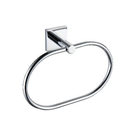 PORTA ASCIUGAMANI AD ANELLO LINEA GIONA- Cromo - Fiss. con viti- DHIMP- pezzi 1 (1/2)