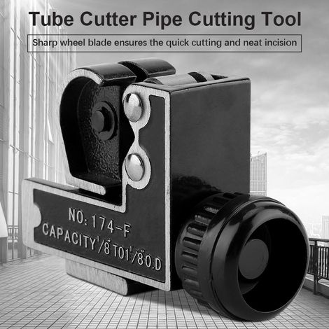 Mini coupe-tubes réglable pour tuyaux en cuivre, aluminium et plastique de 3 à 28 mm (1/5)
