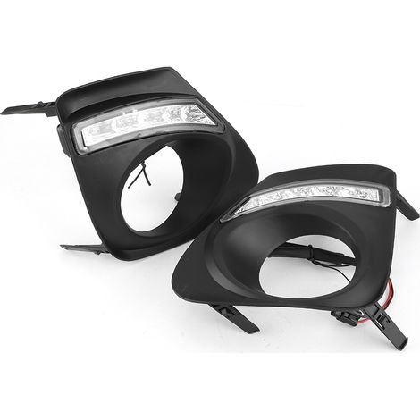 Feux de jour LED DRL Super luminosité Compatible Toyota Corolla Altis 2010 2011 2012 2013, éclairage diurne blanc, paire de 2, remplacement direct. (1/5)