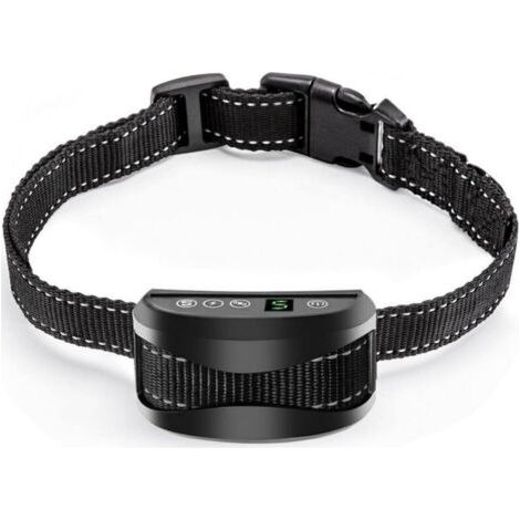 BUNTHAUS Collier Anti aboiement Chien 3 Modes Choc Électrique/Vibration/Sensibilité Aide au Dressage Inoffensif Automatique Batterie Rechargeable Sangle Reflechissant Réglable pour Petit Gros Chien (1/4)