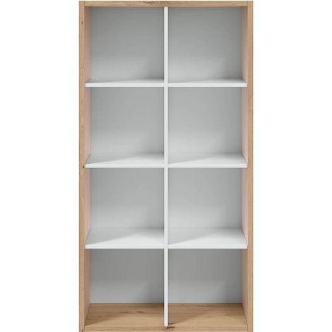 LIBRERIA 71X33X137 CM BIANCO ROVERE (1/5)