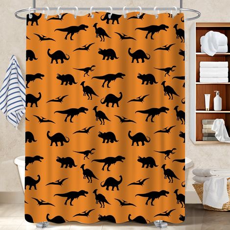 Ensemble rideau de douche polyester avec anneaux 180x180 pratique cache baignoire pour un printemps fleuri dans la salle de bain (1/5)