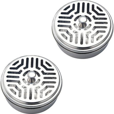 Stainless Steel Mosquito Coil Box - Ideal for Home, Garden, Camping, Fishing, Traveling (1/5)