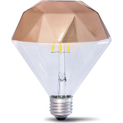 LAMPARA DECORATIVA FILAMENTO LED PRISMA COBRE E27 10W 2700K 360º 230V (1/2)