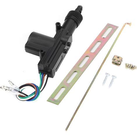 Actionneur de Porte Moteur de Voiture Actionneurs de Verrouillage de Porte 5 Fils de Porte de Maître Actionneur à Solénoïde Moteur Popper Verrouillage Automatique Central Pièces. (1/5)