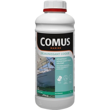 Comus – Détartrant désoxydant gelcoat 1L – Action immédiate et en profondeur – Ravive blancheur et couleurs – Pour usage professionnel (1/2)
