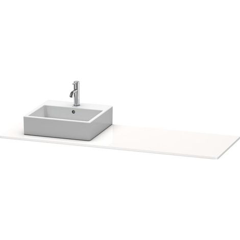 Duravit XSquare Konsole, 1 Ausschnitt links, 1600x16x550mm, (1/5)