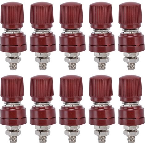 Bornier de régulateur de tension, 10 pièces, borne de liaison d'onduleur M6 32mm vis 333 44mm L 0V-380VRed