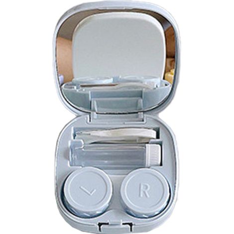 Boîte À Lentilles De Contact Portable - Pour Voyage Bureau Extérieur - 1 Pièce (1/5)
