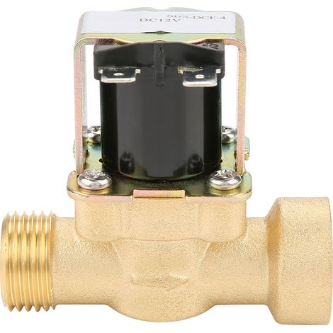 Électrovanne à pilote NF à entrée d'eau en laiton DN15 G1/2 12V CC fermée au repos (1/5)