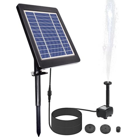 6V/3,5W Solar-Wasserpumpe mit verstellbarem Panel für Gartenbrunnen (6V, 3,5W) (1/5)