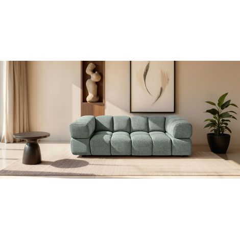 Sofa Designersofa BLANCHE 3-Sitzer in Stoff Puente Mintgrün (1/5)
