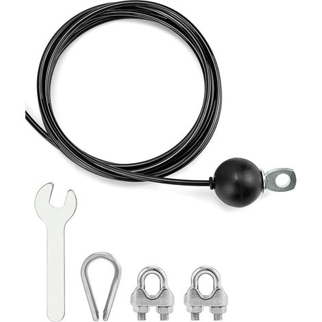 Câble en Acier pour poulie Musculation de Poids, Attachement de Machine à câble, Ø5 mm, Capacité de Charge de 100 kg (1/5)