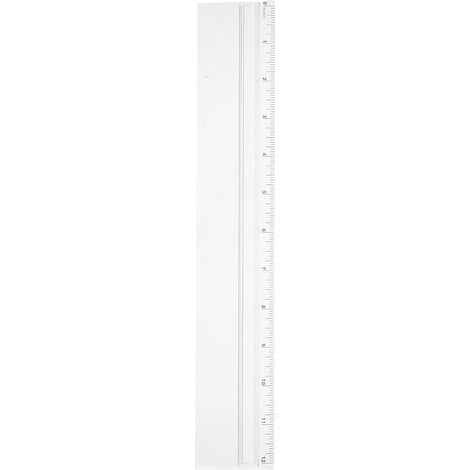 Règle loupe de 30 cm (12 pouces), graduée en plastique (1/5)
