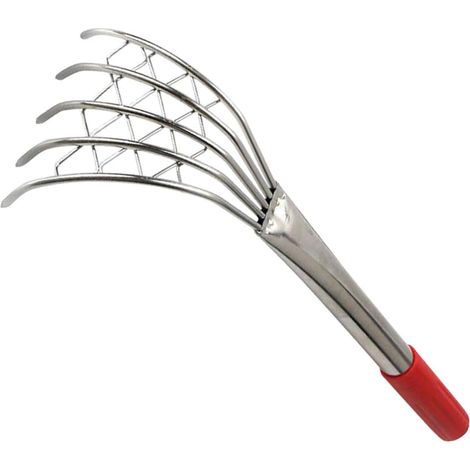 Ancinho Manual Em Aço Inoxidável Para Mariscos Com Cabo Ergonômico De Madeira. (1/5)