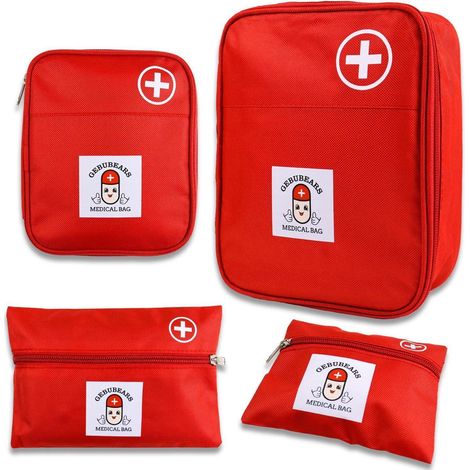 4er Set Medikamententaschen Reiseapotheke, wasserdicht, verschiedene Größen