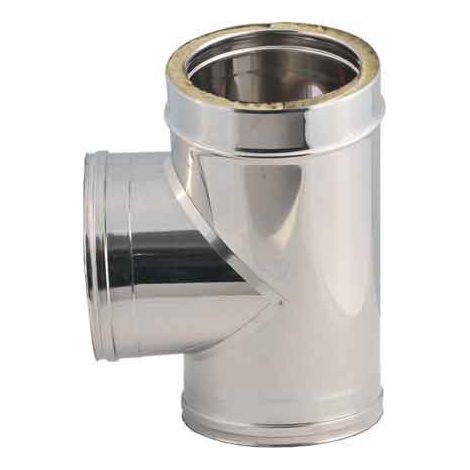 RACCORDO DOPPIA PARETE A T 90  °  EE  100/150 mm