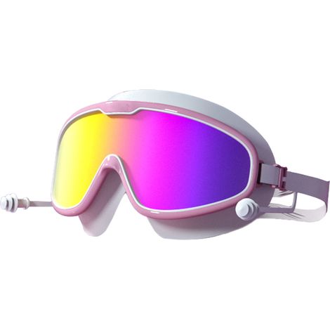 Lunettes De Natation - Verres Polycarbonate Anti-buée - Protection UV - Cadre Large Étanche - Pour Adultes Et Enfants - Par 1 (1/5)