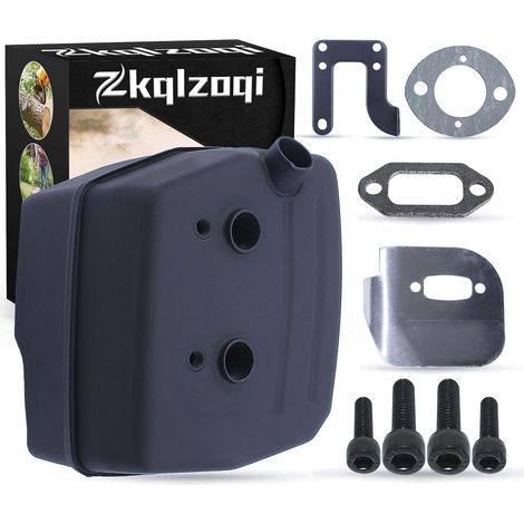 Kit de déflecteur d'échappement pour Jonsered 625 II 630 Super 670 Champ pour tronçonneuse, silencieux, support, déflecteur, boulon, joint. (1/5)