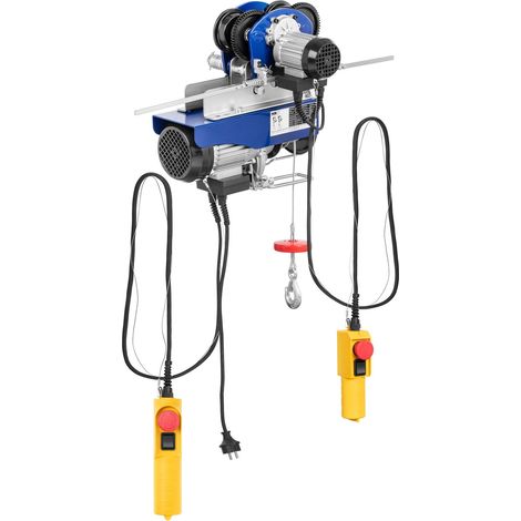 MSW – Chariot porte-palan électrique 500 kg – Moteur 900 W – Hauteur de levage 6 m – Câble 12 m – Système de freinage électromagnétique (1/9)