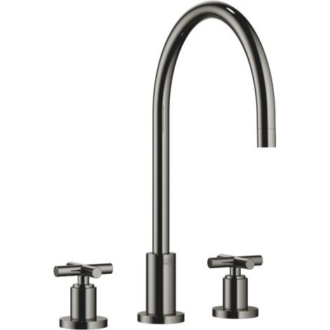 Dornbracht 20816892-19 Mitigeur trois trous TARA 20816892 Dark (1/2)