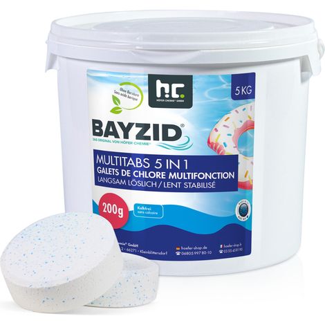 5 kg BAYZID® Multitabs 200g 5in1 für Pools