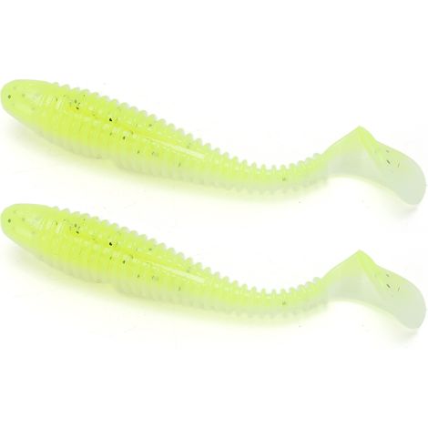 15 leurres souples en silicone, imitation queue en T, bicolores avec motif spirale, type C, pour la pêche en mer.