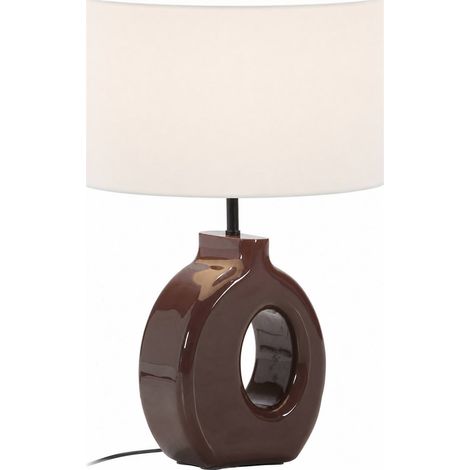 Lampe de table design rouge brillant - rouge foncé brillant et noir (1/4)
