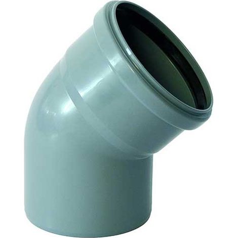Curva in polipropilene ad innesto : Diametro - 90, Gradi - 45°