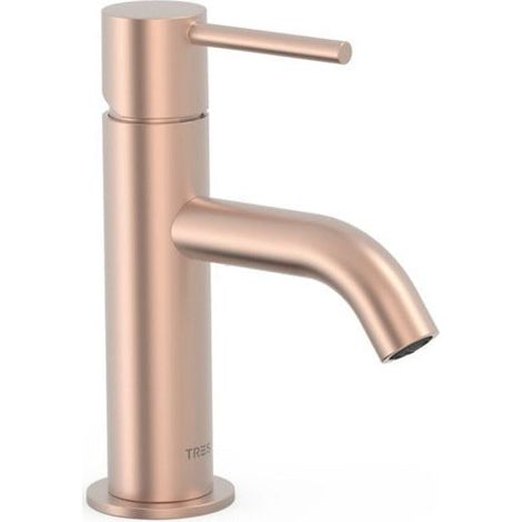 Lavabo mitigeur Or Rose Mat 24K STUDY - TRES 26290301OPM (1/2)