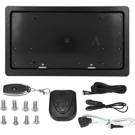 Convient aux supports de plaque d'immatriculation rabattables, avec télécommande, finition soignée, compatible avec les véhicules aux normes américaines et canadiennes, conception anti-collision, supp